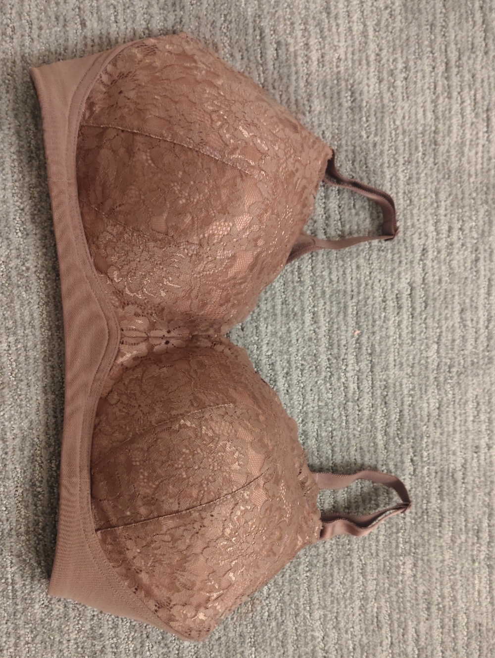 torrid Lace T-Shirt Bra in Mauve Brown